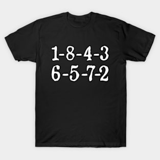 1-8-4-3-6-5-7-2 Firing Order Funny T-Shirt